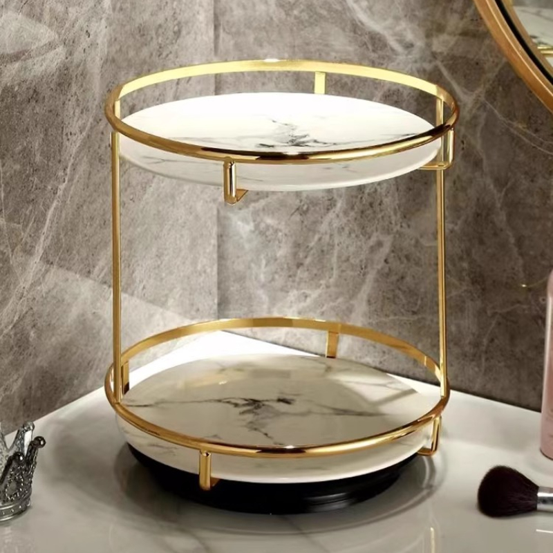 Brass Double-Tier Perfume Stor - огляд і ціна Luxury Skincare Tray